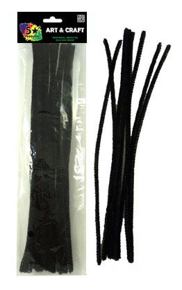 PIPE CLEANERS BLACK 30CM 50PC