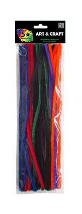 PIPE CLEANERS COLOURED 30CM 30PC