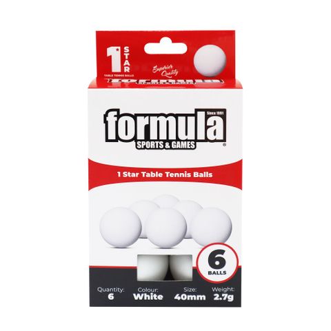 TABLE TENNIS BALLS 6PC