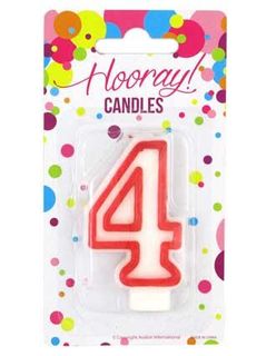 CANDLE NUMERAL 4