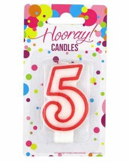 CANDLE NUMERAL 5