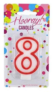 CANDLE NUMERAL 8
