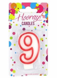 CANDLE NUMERAL 9
