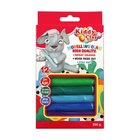 MODELLING CLAY 12 COLOURS 200GMS