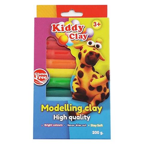 MODELLING CLAY 12 COLOURS 200GMS