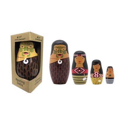 STACKING DOLL MAORI WHANAU 4PC