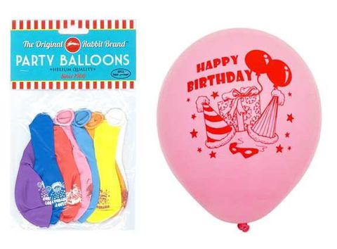 BALLOONS HAPPY BIRTHDAY 8PC