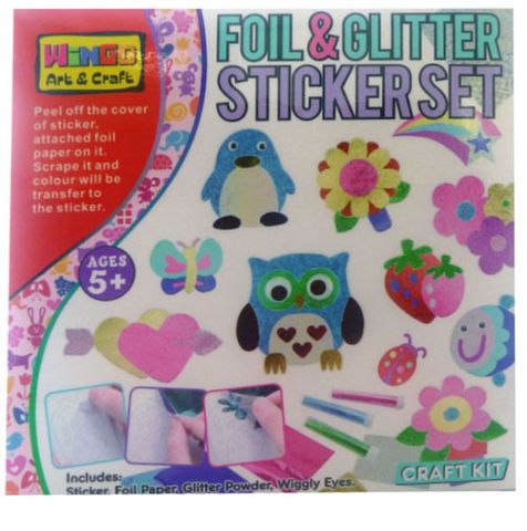 FOIL & GLITTER STICKER SET