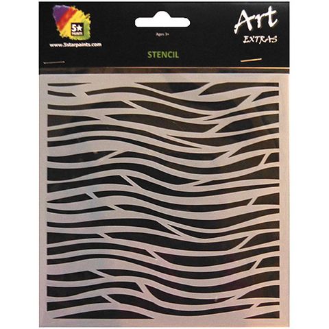 ART EXTRA STENCIL WAVES 15X15CM