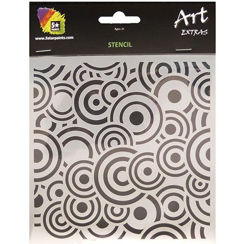 ART EXTRA STENCIL CIRCLES 15X15CM