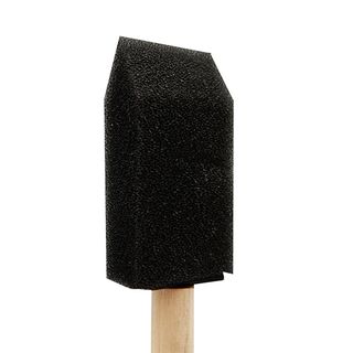 BRUSH FOAM WOODEN HANDLE 1 INCH