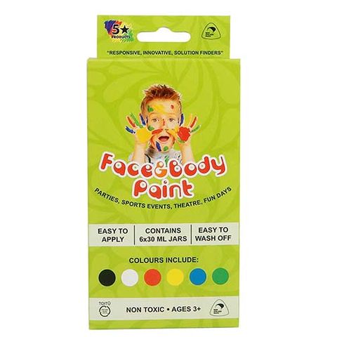 FACE PAINT ART PACK 6X30 ML