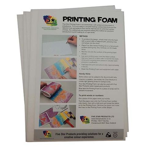 PRINTING FOAM LARGE PACK 10