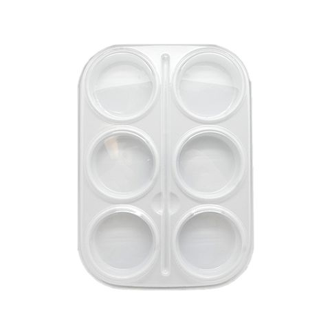 PAINT TRAY BASE WHITE 6 CUP
