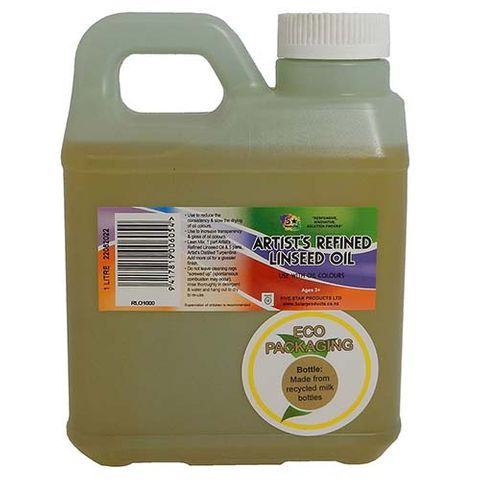 ARTISTS REFINED LINSEED OIL 1 LITRE ECO