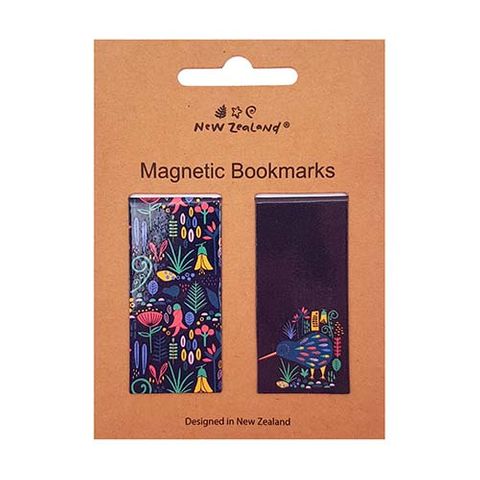 BOOKMARK MAGNETIC NZ KIWI & FAUNA 2 PC