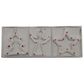 XMAS CERAMIC DECORATIONS 3 SET - WHITE/RED