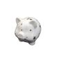 PIGGY BANK - WHITE WITH STARS CERAMIC 82 MM