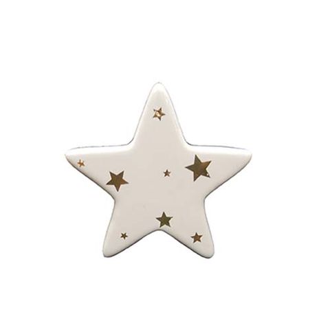 STAR - WHITE WITH STARS CERAMIC 80 MM