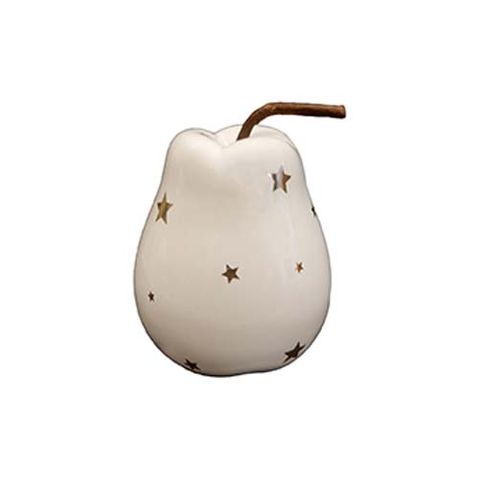 PEAR - WHITE WITH STARS CERAMIC 102 MM