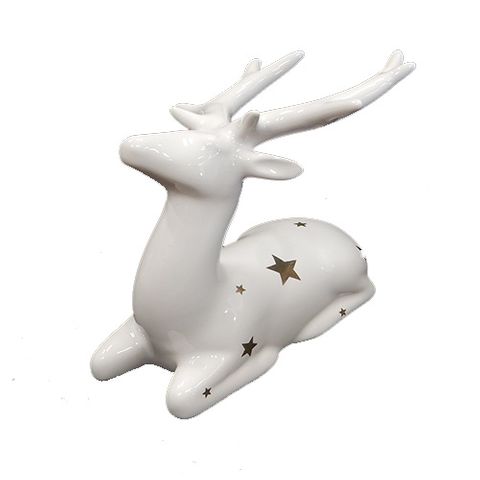 DEER SITTING - WHITE WITH STARS 97 MM