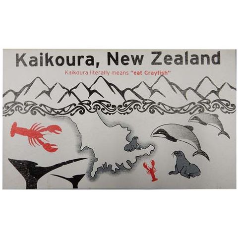 WOODEN POSTCARD KAIKOURA