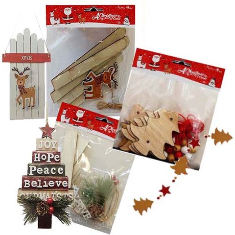 XMAS DIY DECORATION KITS ASST