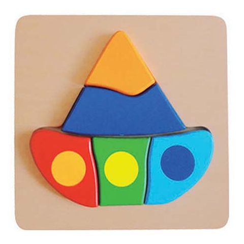 ELF WOODEN CHUNKY PUZZLE SMALL 5PCS SHIP