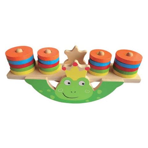 ELF WOODEN BALANCE GAME 20 PCS FROG