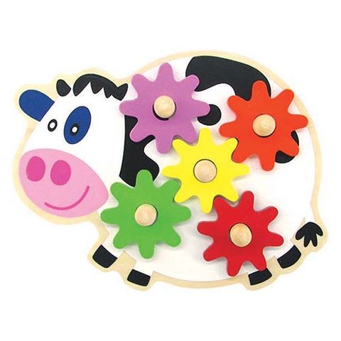 ELF WOODEN GEAR GAME COW