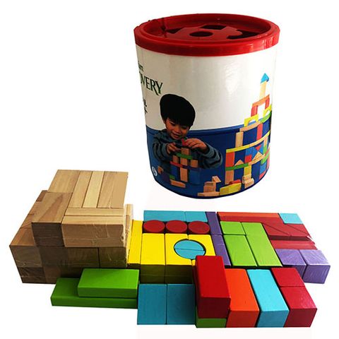 ELF WOODEN BLOCKS ASSTD 75 PCS