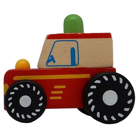 ELF WOODEN SQUEAKY TRUCK