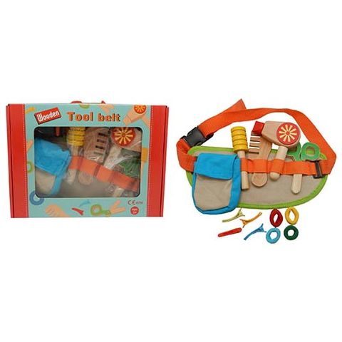 ELF WOODEN HAIRDRESSERS BELT 12PCS SET