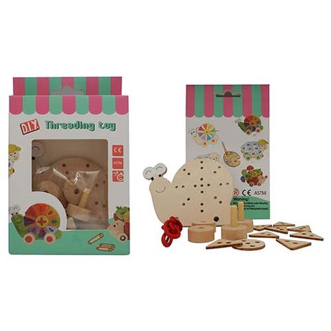 ELF WOODEN THREADING SET SNAIL