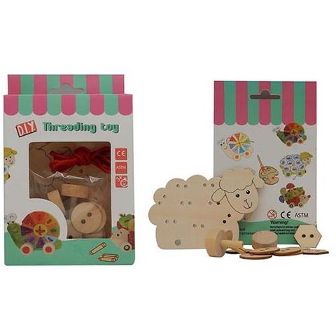 ELF WOODEN THREADING SET SHEEP