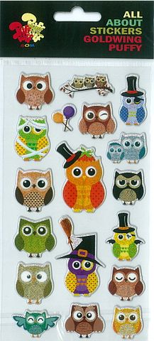 STICKER PUFFY OWLS