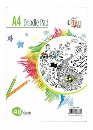 A4 DOODLE PAD 40SH 80GSM