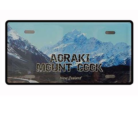 MAGNET LICENCE PLATE SMALL - MT COOK 12X6CM
