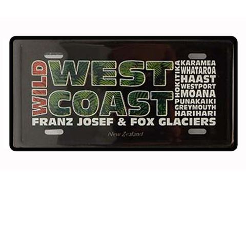 MAGNET LICENCE PLATE SMALL - WEST COAST 12X6CM
