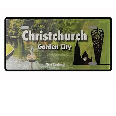 MAGNET LICENCE PLATE SMALL - CHCH 12X6CM