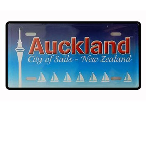 MAGNET LICENCE PLATE SMALL - AUCKLAND 12X6CM