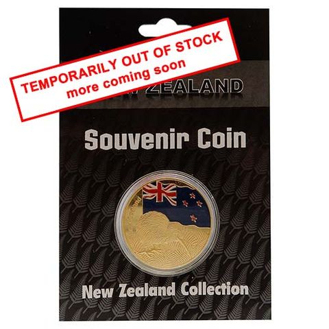 SOUVENIR COIN NZ FLAG