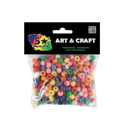 BEADS PONY BRIGHT 300PC 6X9MM