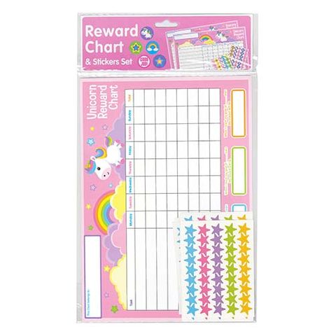 REWARD CHART UNICORNS A4