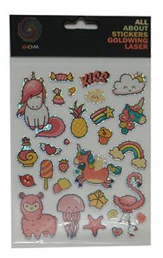 STICKER LASER UNICORNS