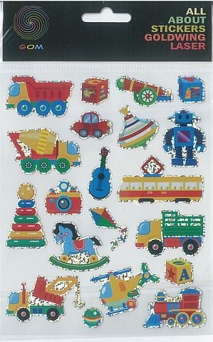 STICKER LASER BOYS TOYS