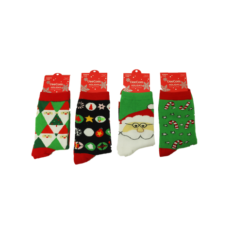 XMAS NOVELTY SOCKS ASST