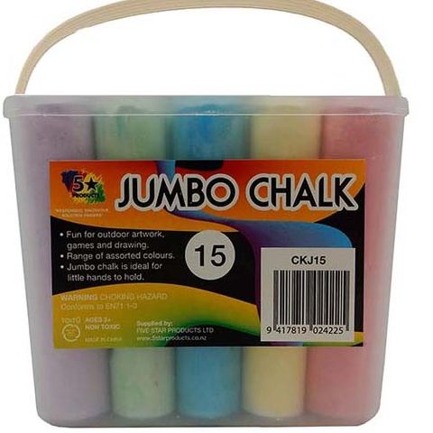 CHALK JUMBO FSP 15PC PACK