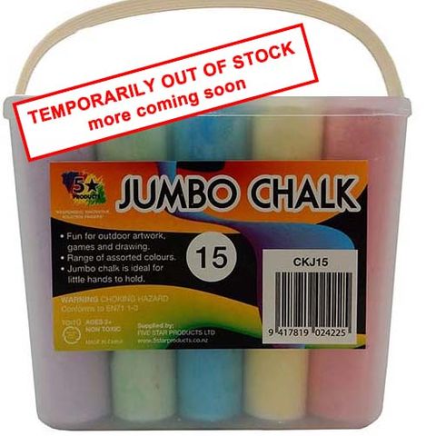 CHALK JUMBO FSP 15PC PACK