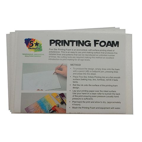 PRINTING FOAM SMALL PACK 10